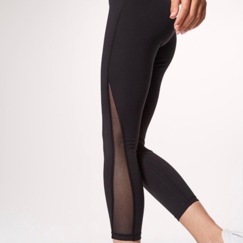 Lululemon Train Times Crop with Mesh Detail
